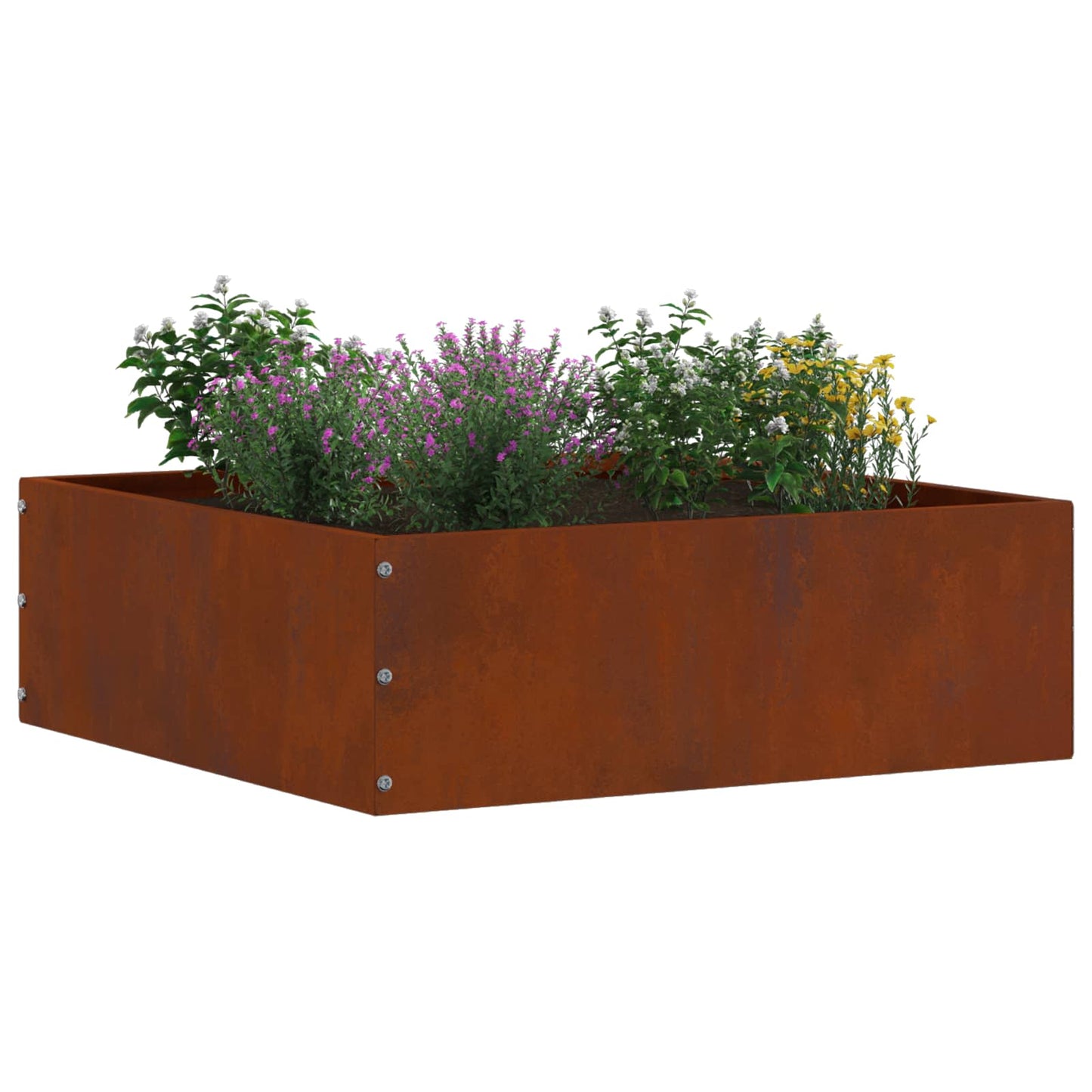 Gjerdekant Rusten 40 x 40 x 13 cm Cortenstål
