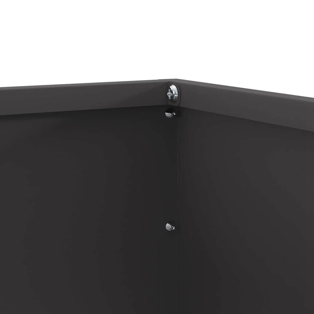 Gjerdekant 6 pcs Svart 50 x 50 x 13 cm Stål