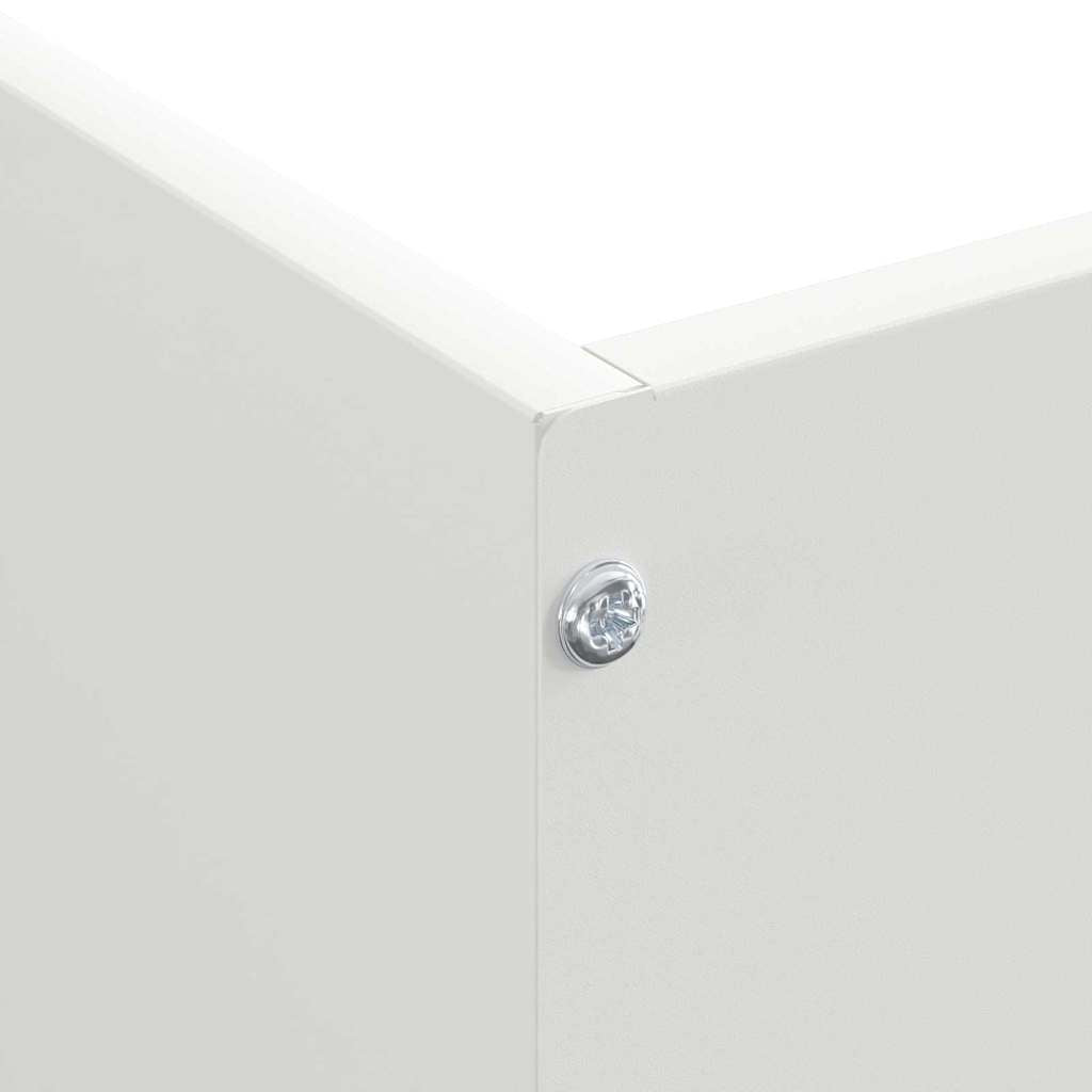 Gjerdekant 6 pcs Hvit 50 x 50 x 13 cm Stål