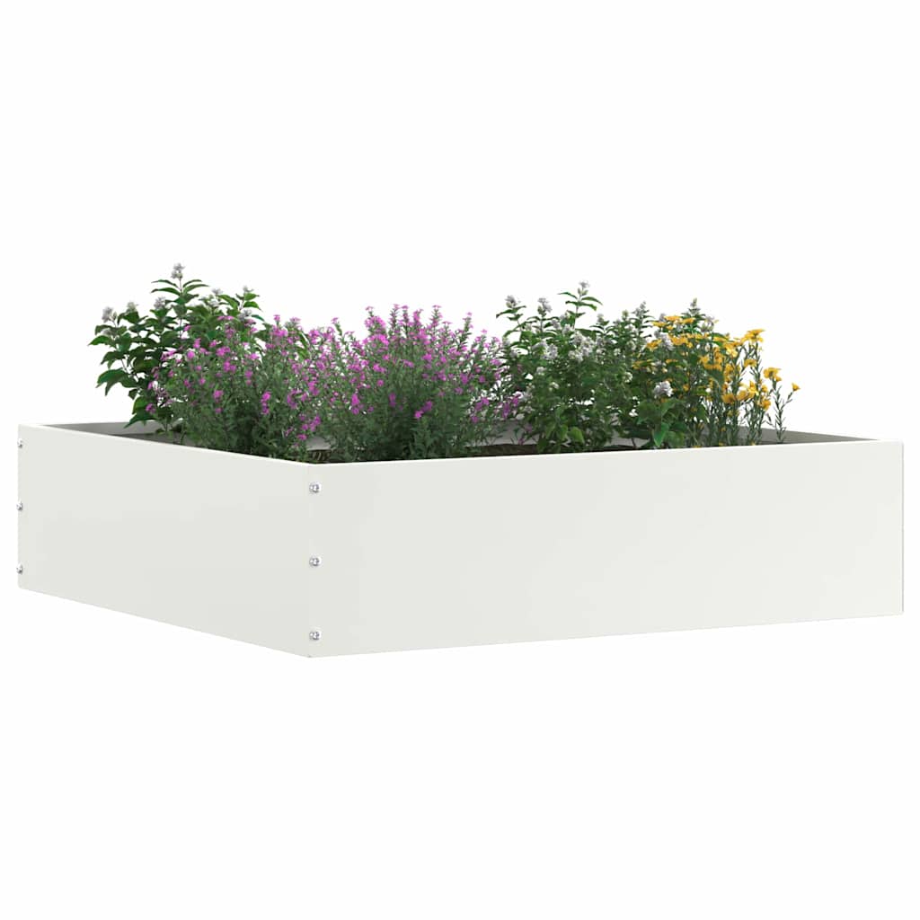 Gjerdekant 6 pcs Hvit 50 x 50 x 13 cm Stål