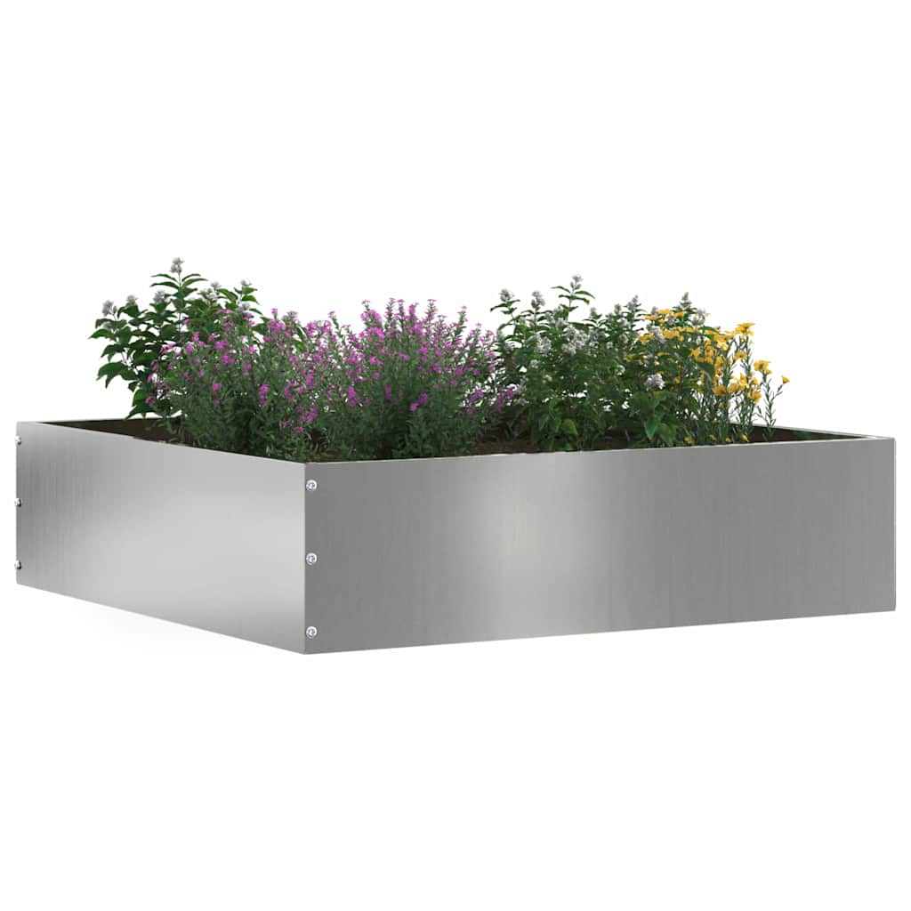 Gjerdekant sølv 50 x 50 x 13 cm Galvanisert Stål