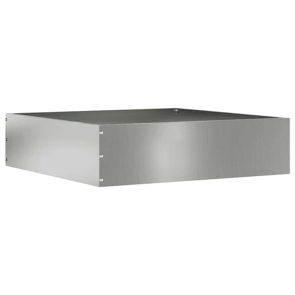 Gjerdekant 6 pcs sølv 50 x 50 x 13 cm Galvanisert Stål