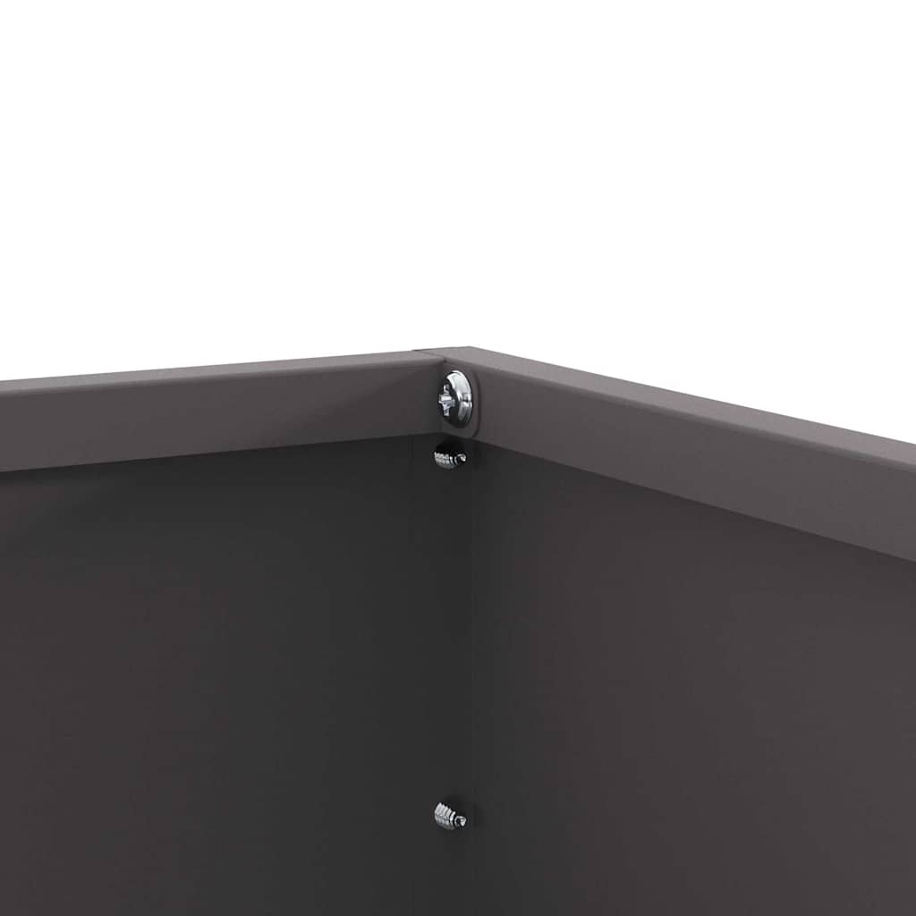 Gjerdekant 6 pcs Svart 60 x 60 x 13 cm Stål