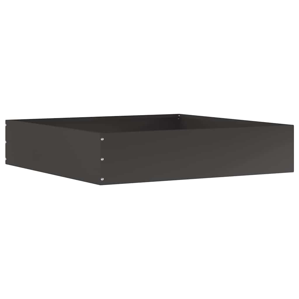 Gjerdekant 6 pcs Svart 60 x 60 x 13 cm Stål