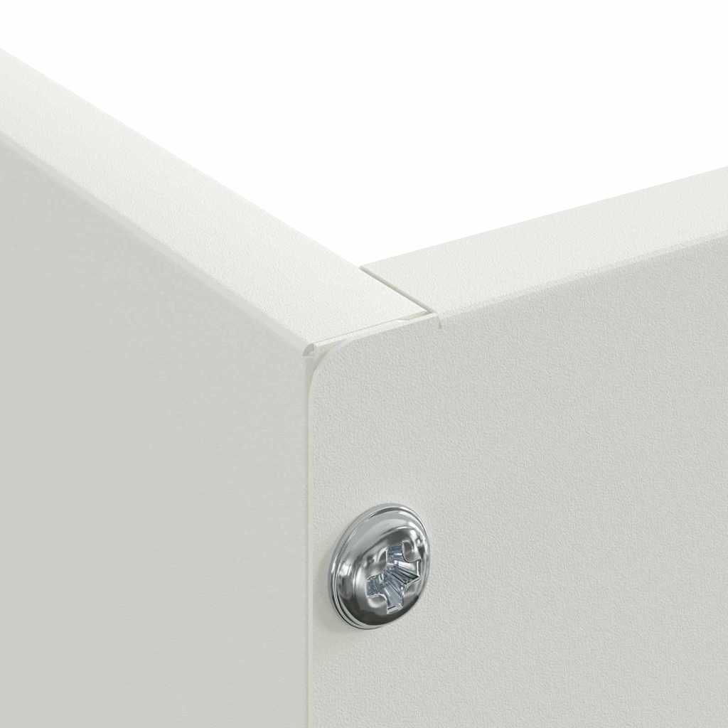 Gjerdekant 6 pcs Hvit 60 x 60 x 13 cm Stål