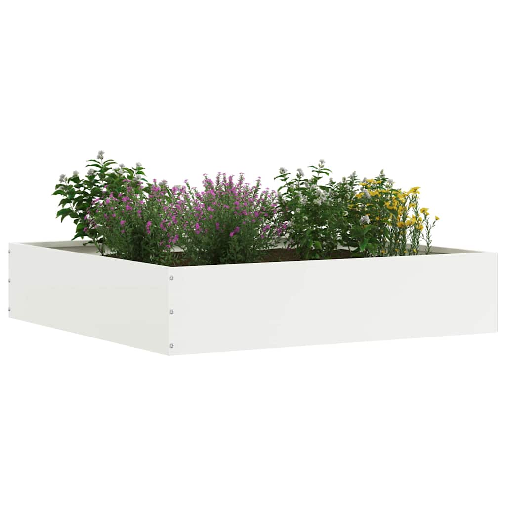 Gjerdekant 6 pcs Hvit 60 x 60 x 13 cm Stål