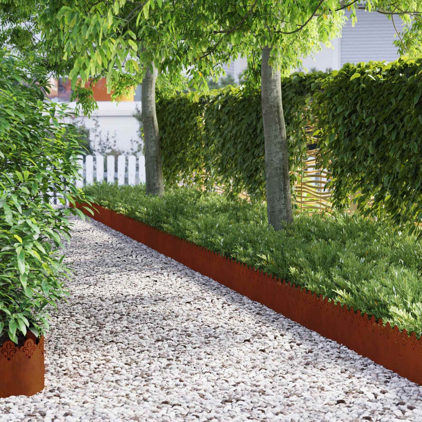 Plenkanter 30 pcs Rusten 103 x 0,05 x 22 cm Cortenstål