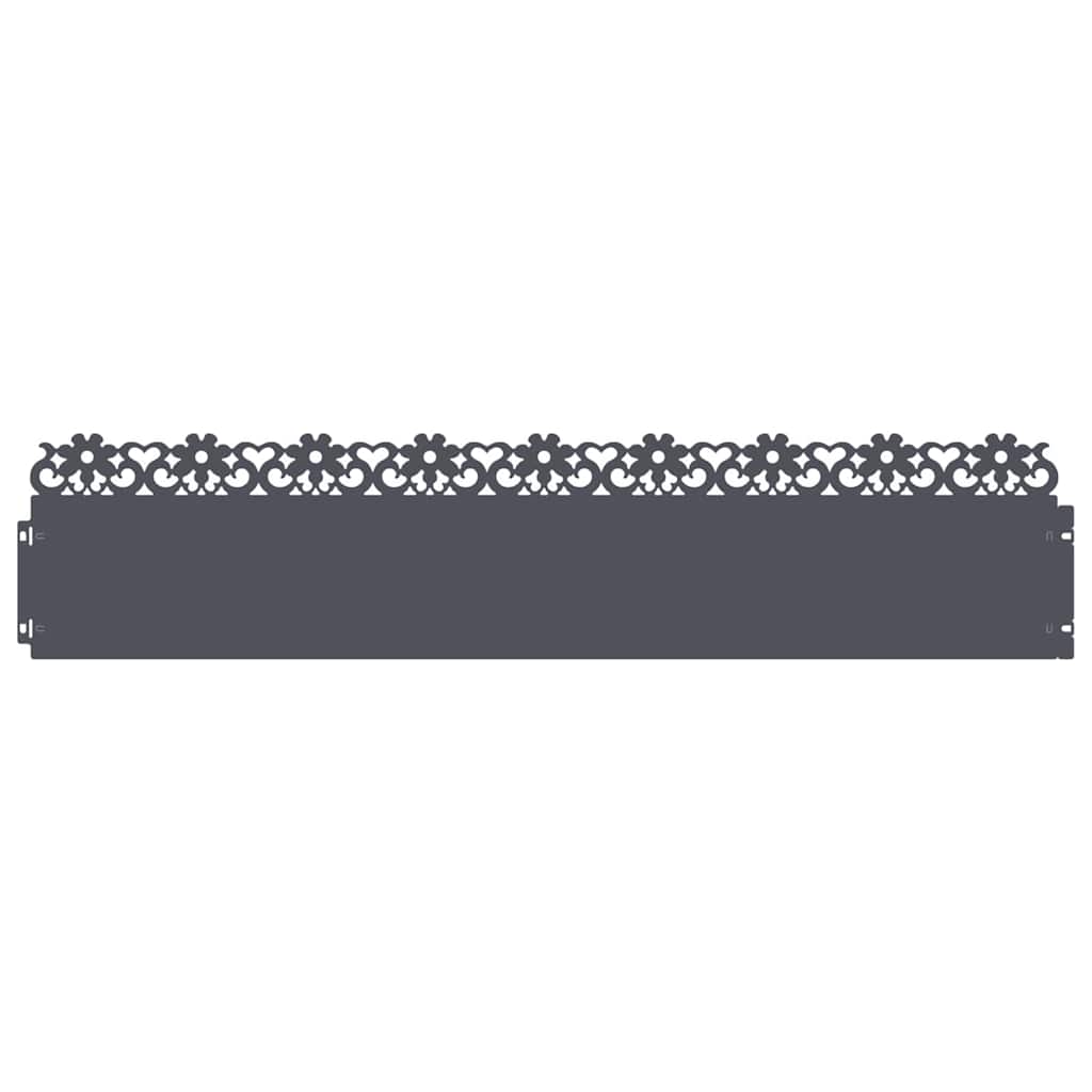 Plenkanter 10 pcs Antrasitt 103 x 0,05 x 22 cm Stål