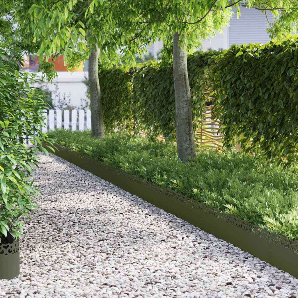 Plenkanter 30 pcs Olivengrønn 103 x 0,05 x 22 cm Stål