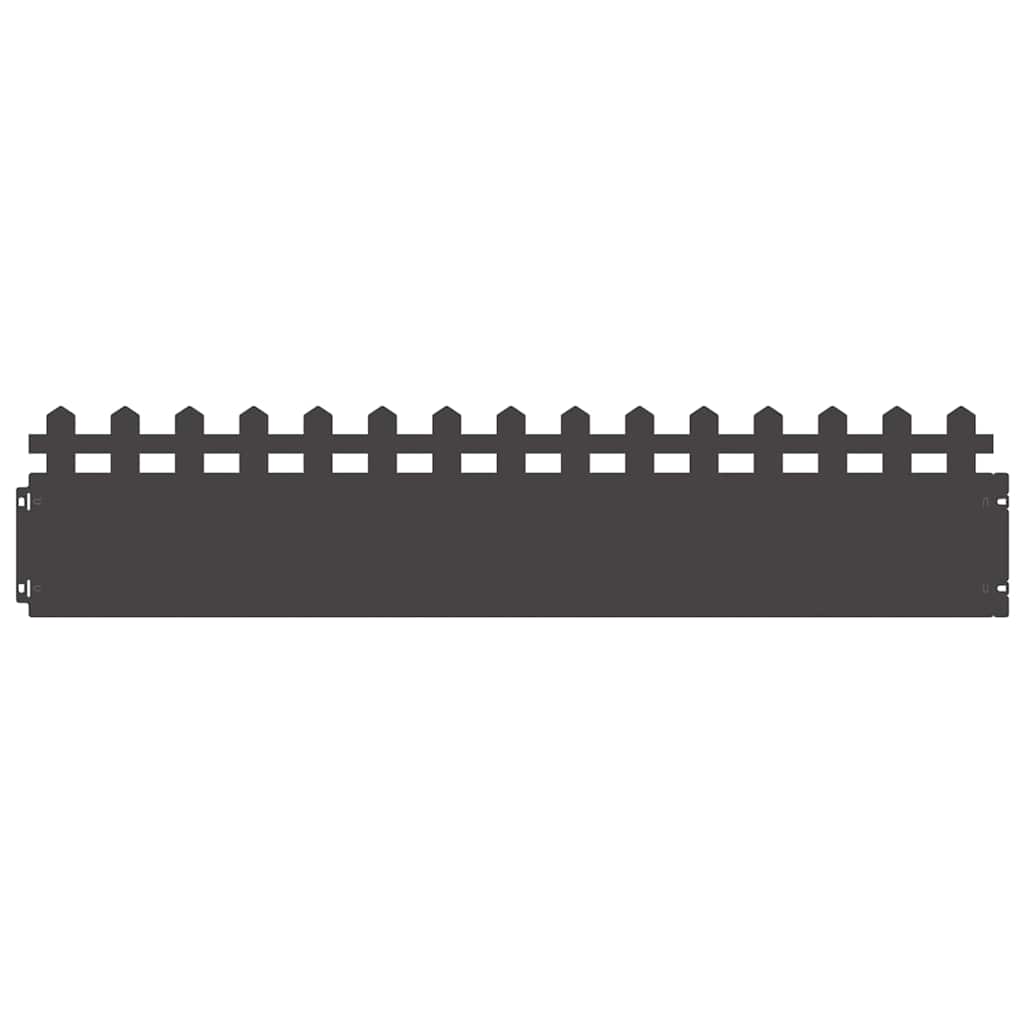 Plenkanter 30 pcs Svart 103 x 0,05 x 22 cm Stål
