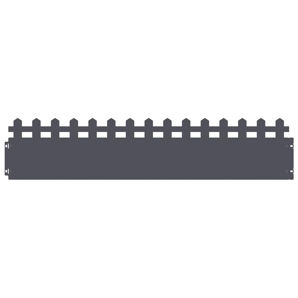 Plenkanter 20 pcs Antrasitt 103 x 0,05 x 22 cm Stål