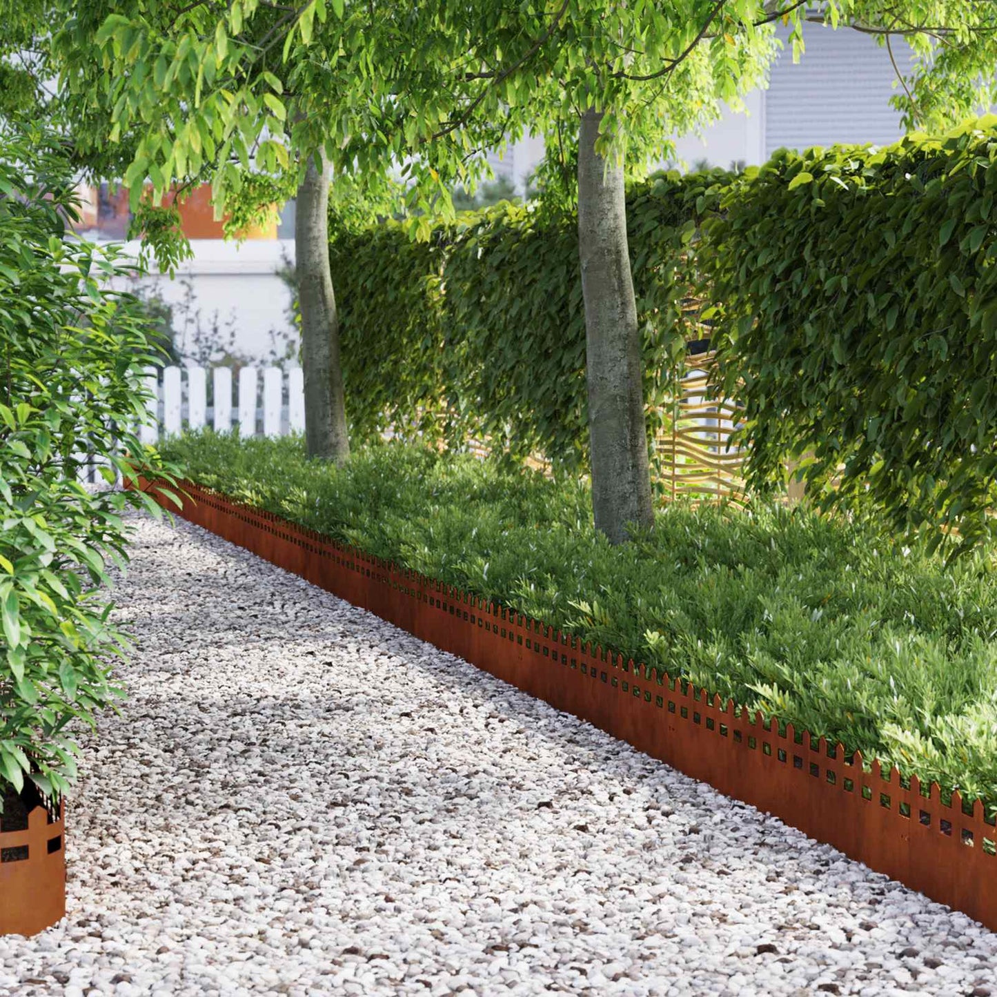 Plenkanter 20 pcs Rusten 103 x 0,05 x 22 cm Cortenstål