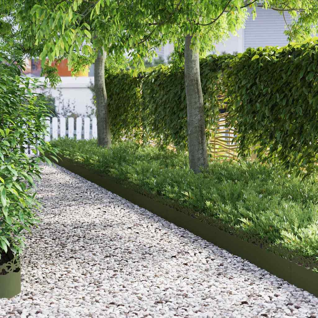 Plenkanter 20 pcs Olivengrønn 103 x 0,05 x 22 cm Stål