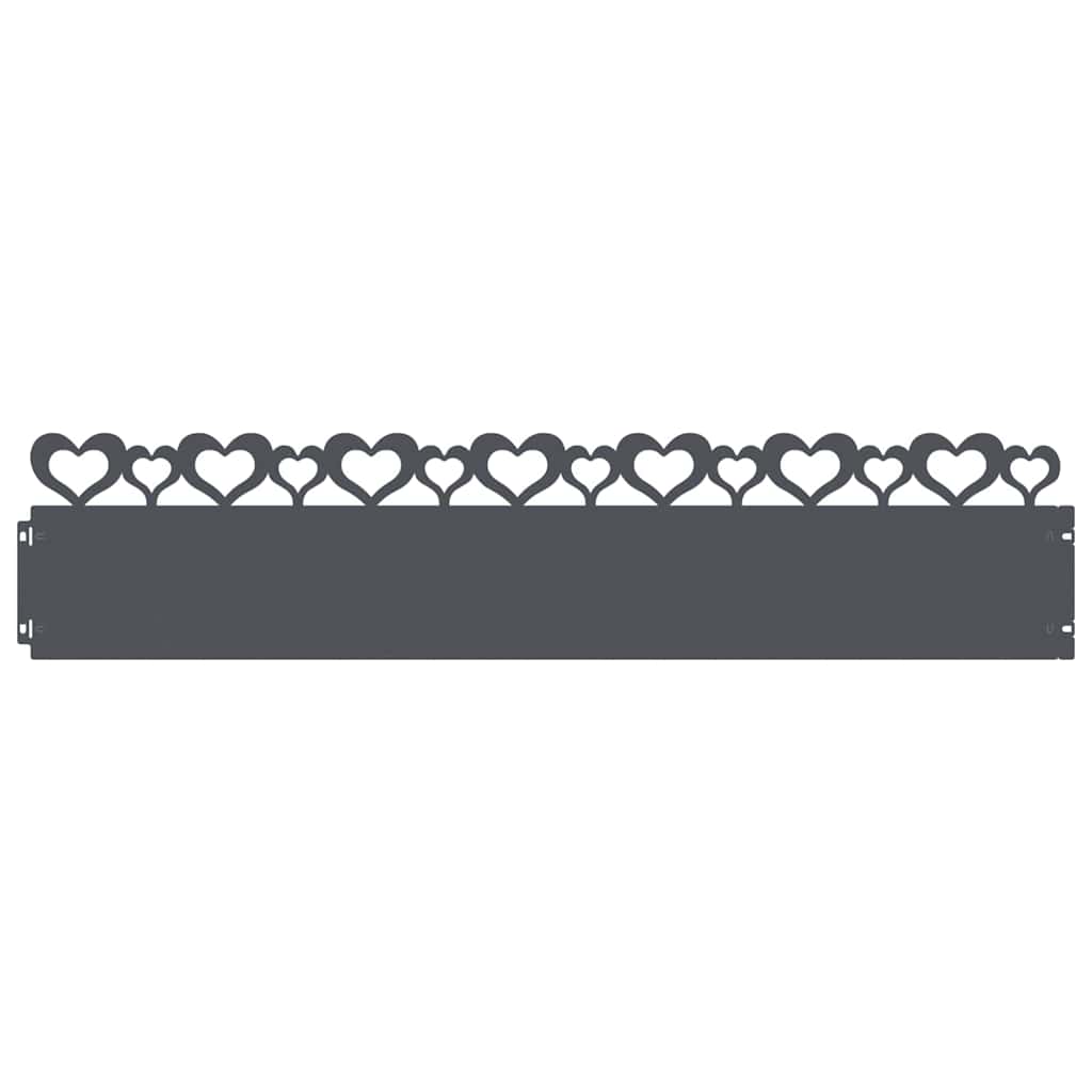 Plenkanter 20 pcs Antrasitt 103 x 0,05 x 22 cm Stål