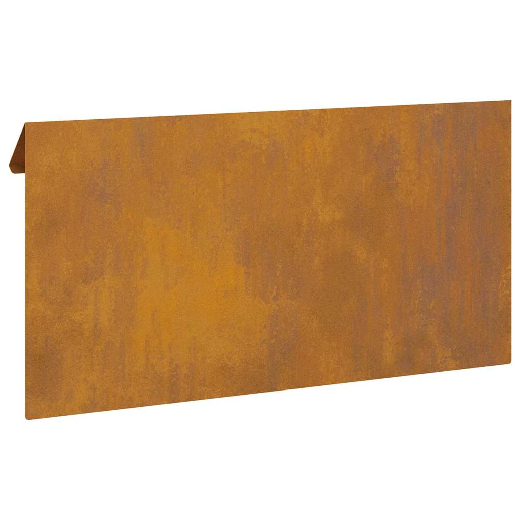 Sneglenett 50 x 3,5 x 25 cm Cortenstål Rusten