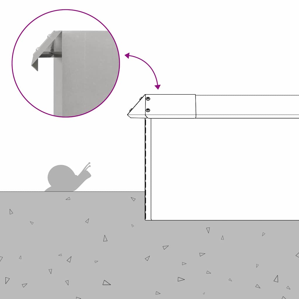 Sneglenett 16 pcs sølv 100 x 3,5 x 25 cm Rustfritt Stål