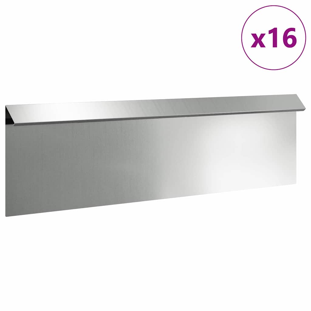 Sneglenett 16 stk. 100 x 3,5 x 25 cm Galvanisert stål Sølv