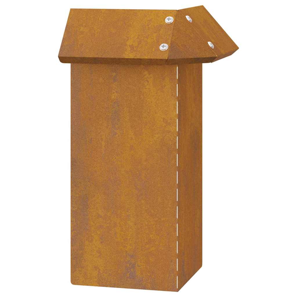 Sneglenett 13,5 x 13,5 x 25 cm Cortenstål Rusten