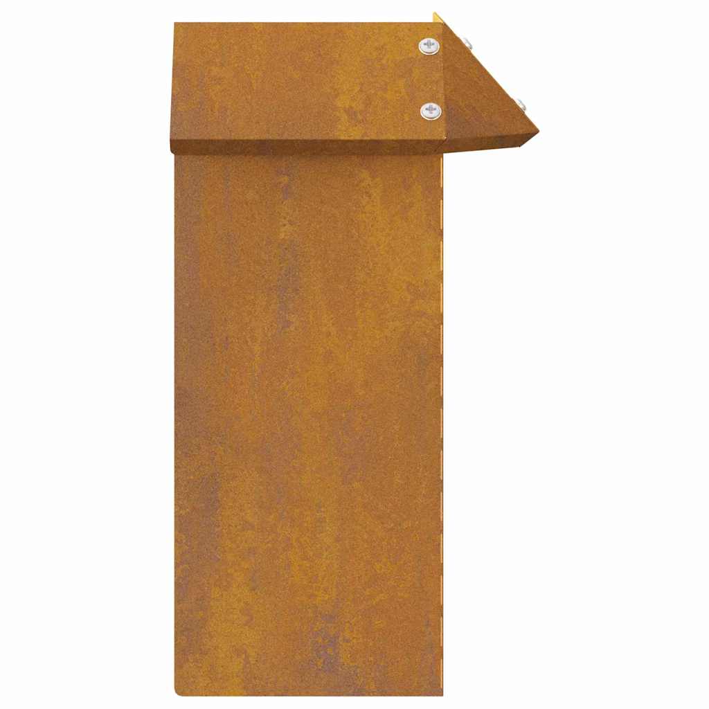 Sneglenett 13,5 x 13,5 x 25 cm Cortenstål Rusten