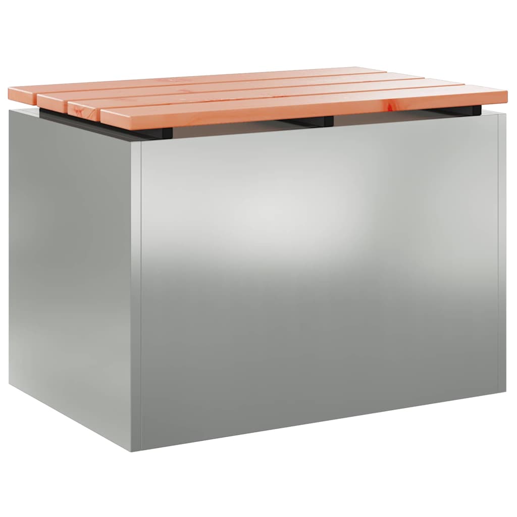 Hagebenk sølv 60 x 40 x 43 cm Galvanisert stål