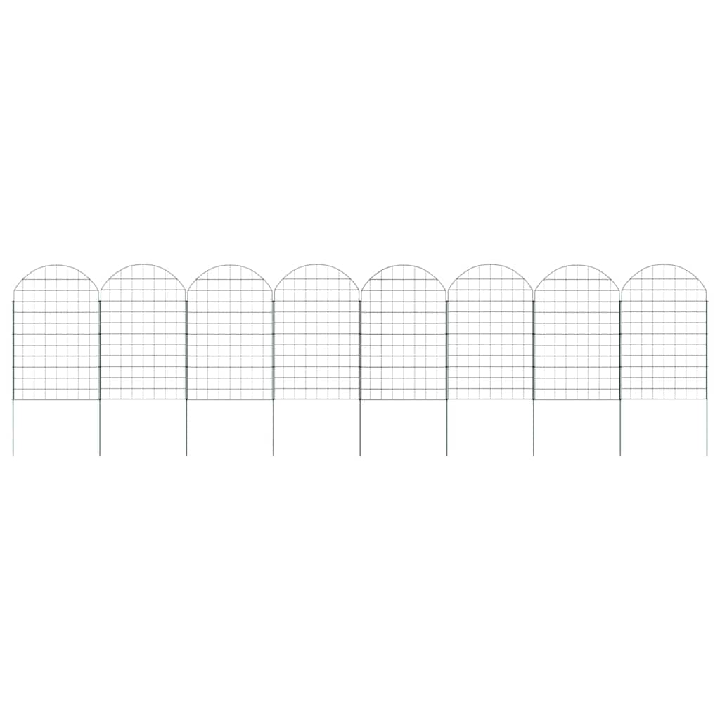 Damhegnsett 8 pcs grønn 50 x 80 cm Stål