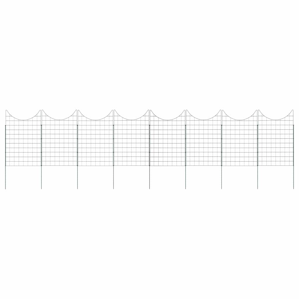 Damhegnsett 8 pcs grønn 50 x 80 cm Stål