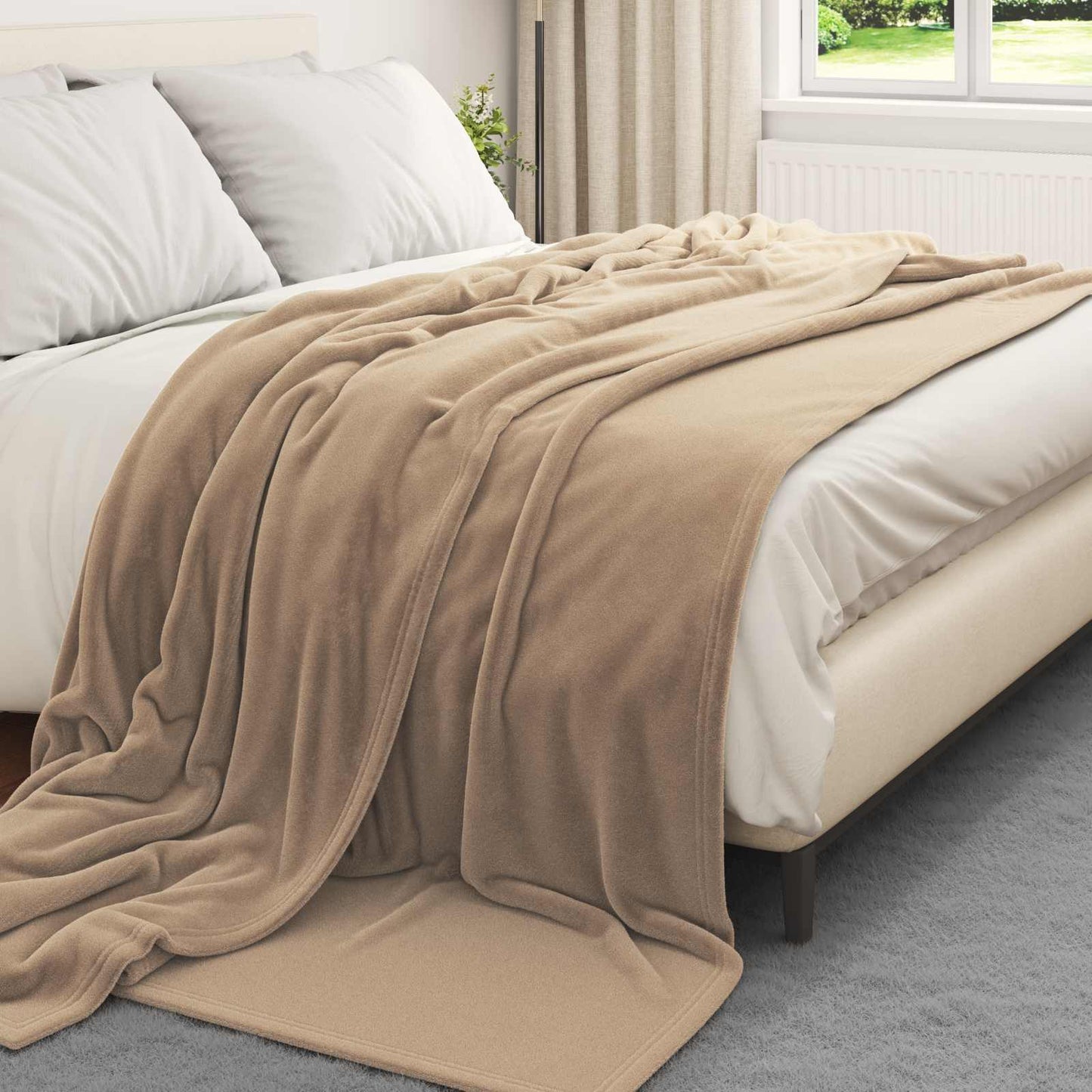 Kastteppe Kamel 220 x 240 cm Fleece
