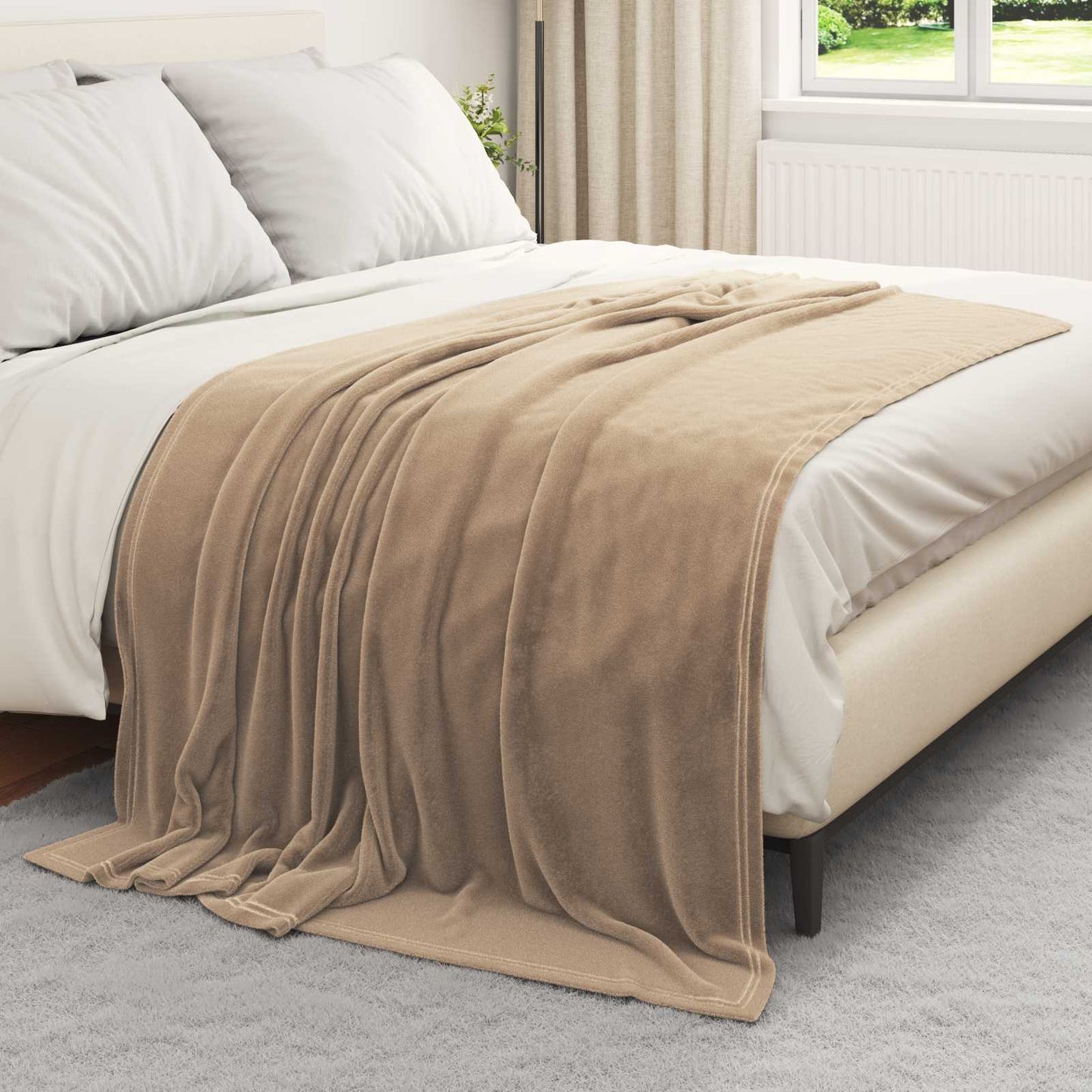 Kastepledd 6 pcs Kamel 150 x 200 cm Fleece