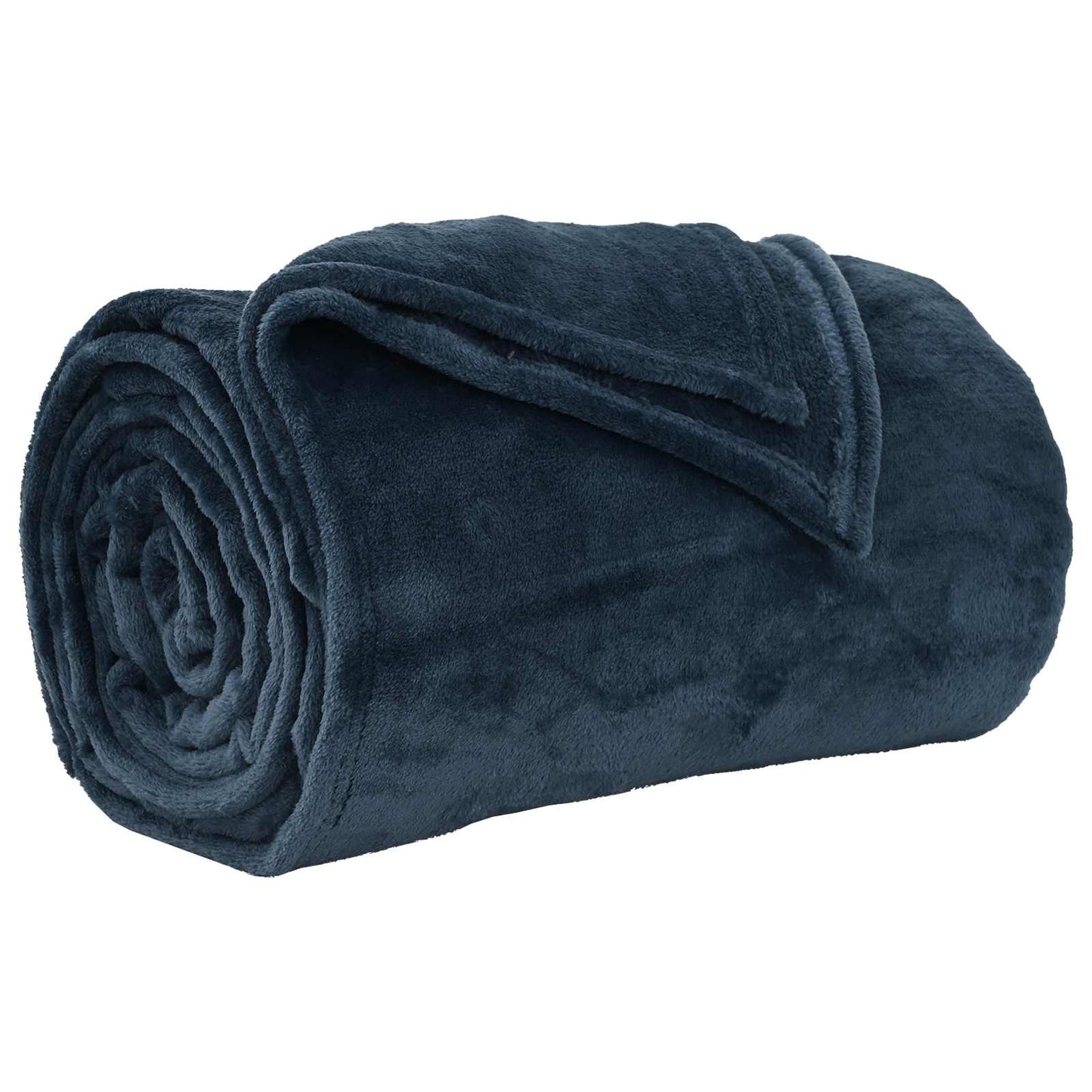 Kastepledd 6 pcs Marineblå 150 x 200 cm Fleece