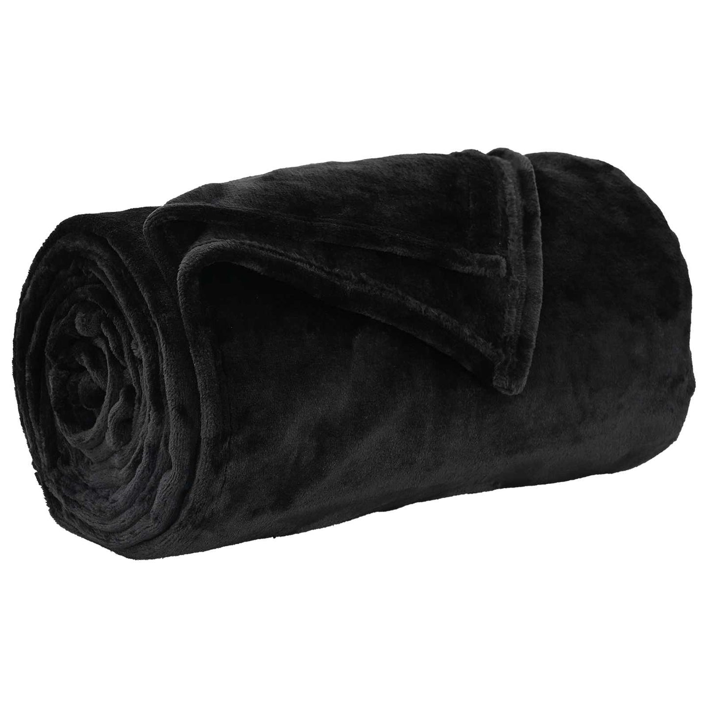 Kastepledd 6 pcs Svart 240 x 270 cm Fleece