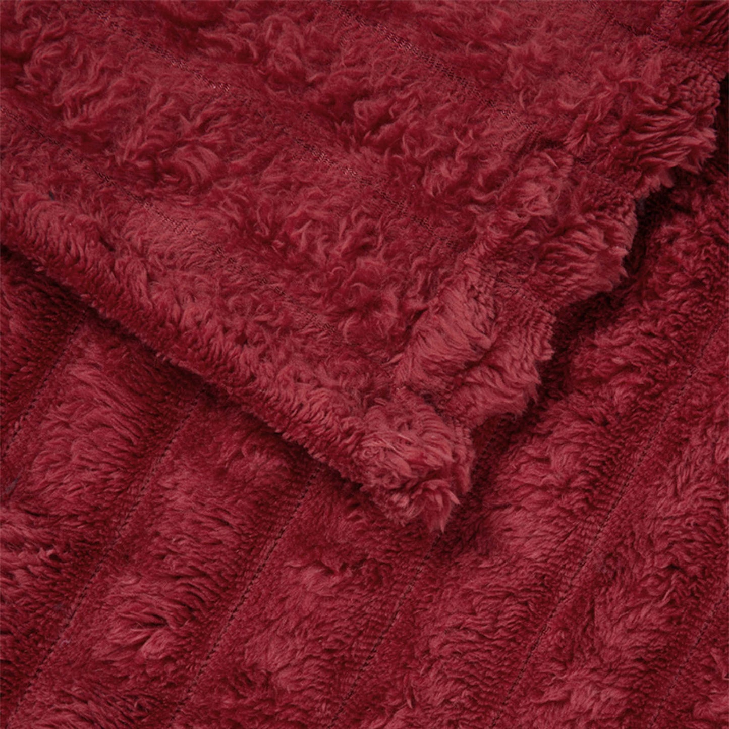 Kastteppe Bordeaux Rød 200 x 150 cm Fleece