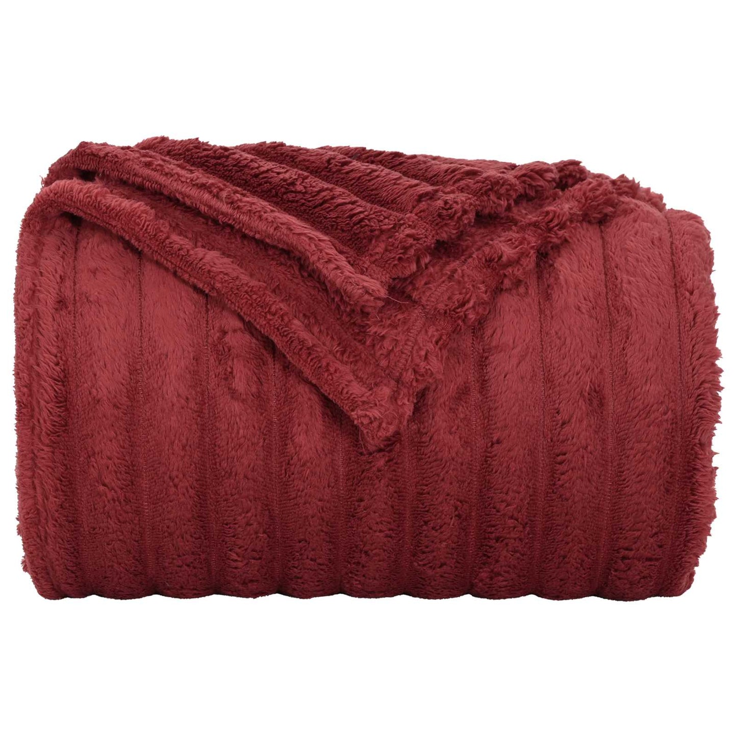 Kastteppe Bordeaux Rød 200 x 150 cm Fleece