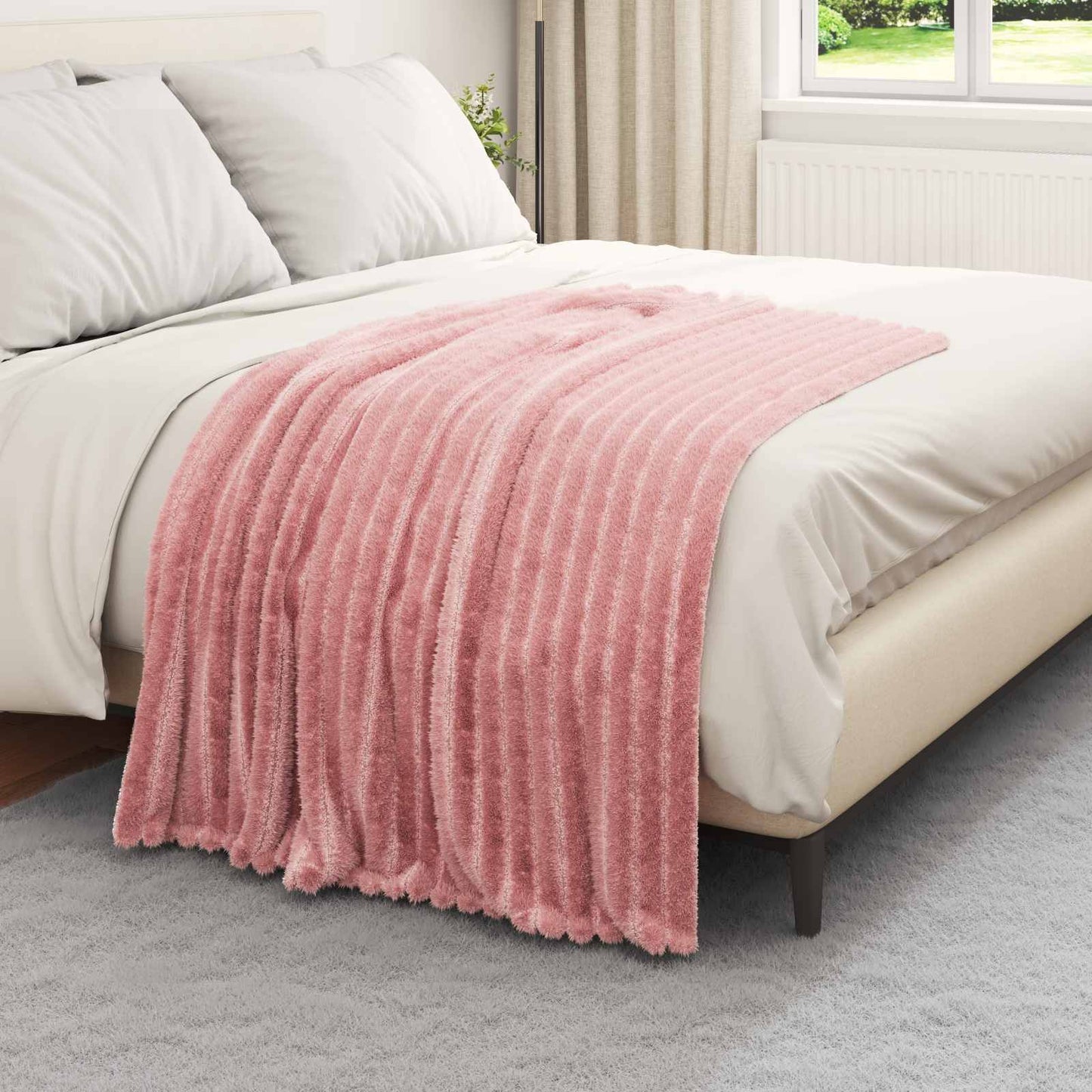 Kastteppe Rosa 150 x 130 cm Fleece