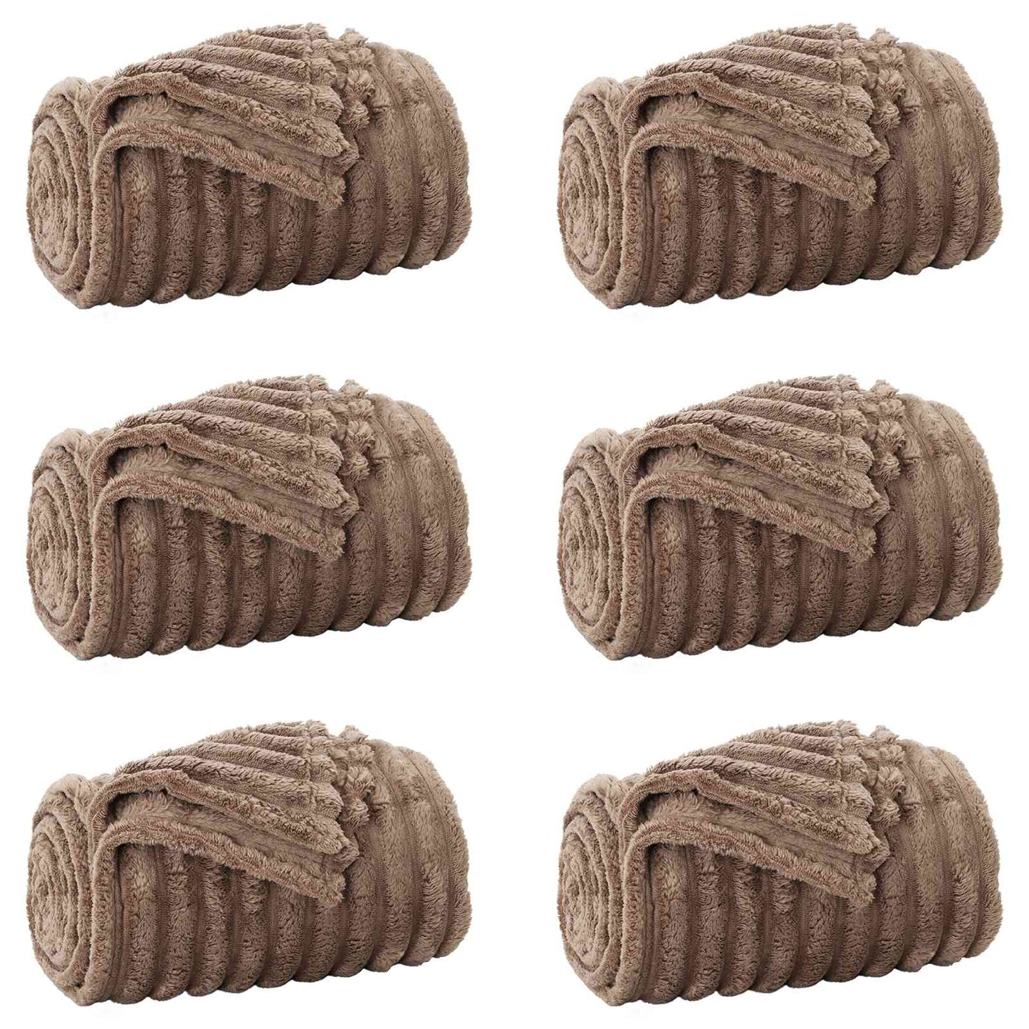 Kastepledd 6 pcs Kamel 240 x 220 cm Fleece