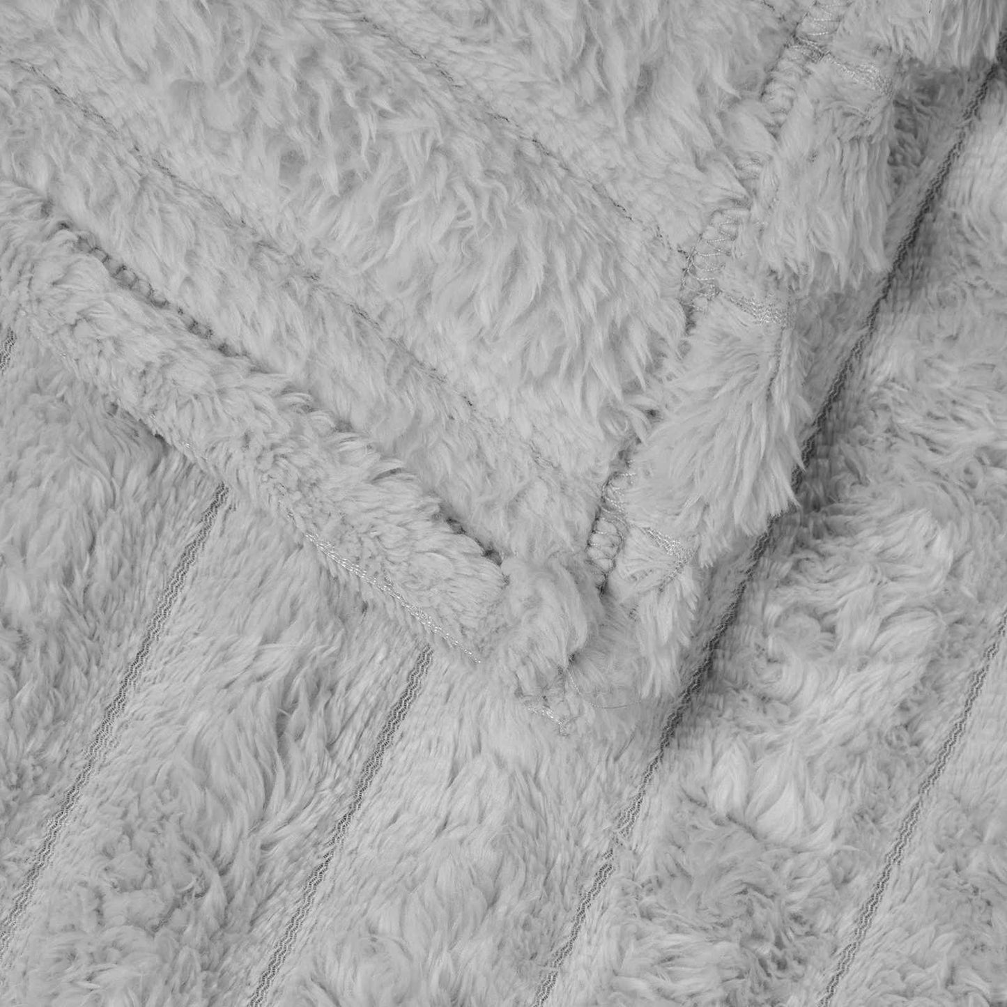 Kastepledd 6 pcs Grå 150 x 130 cm Fleece