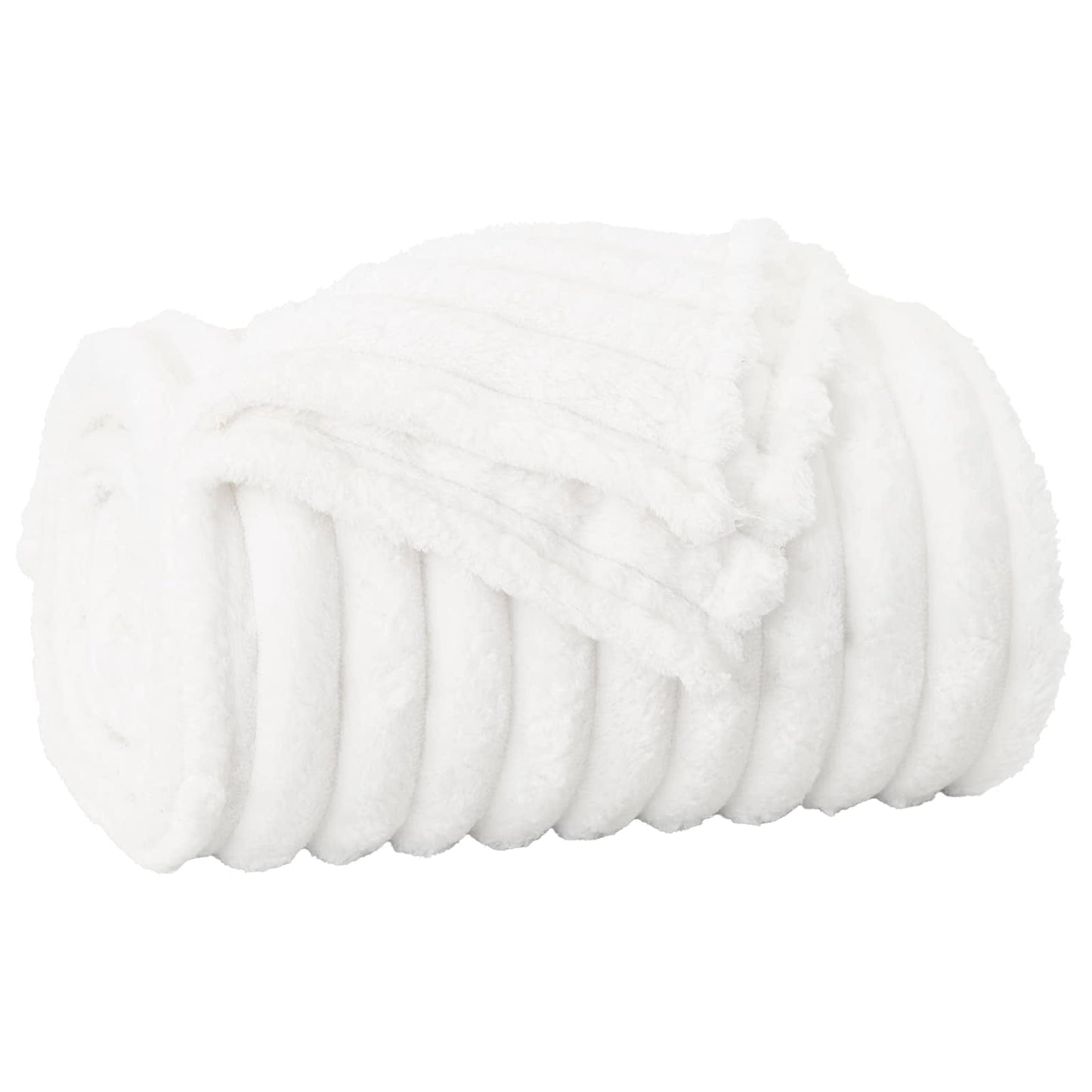 Kastepledd 6 pcs Hvit 150 x 130 cm Fleece