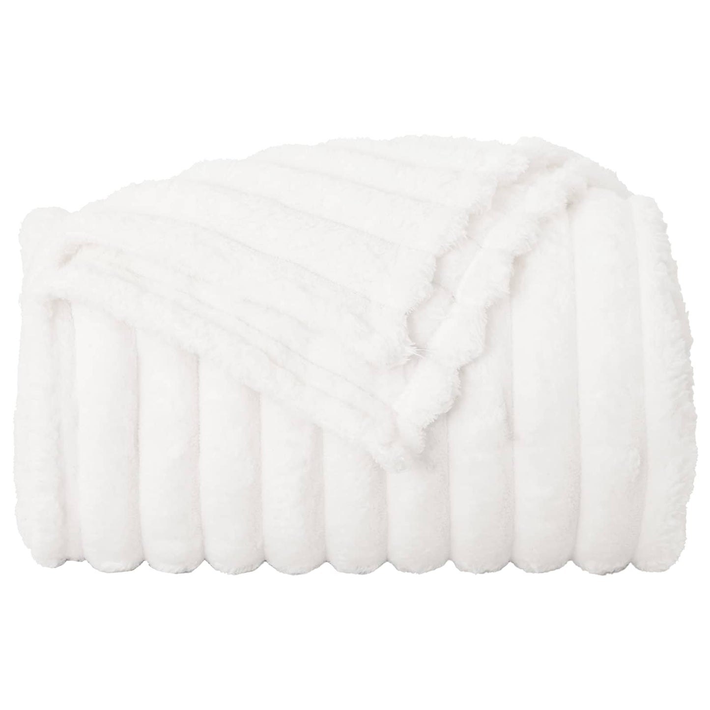 Kastepledd 6 pcs Hvit 240 x 220 cm Fleece