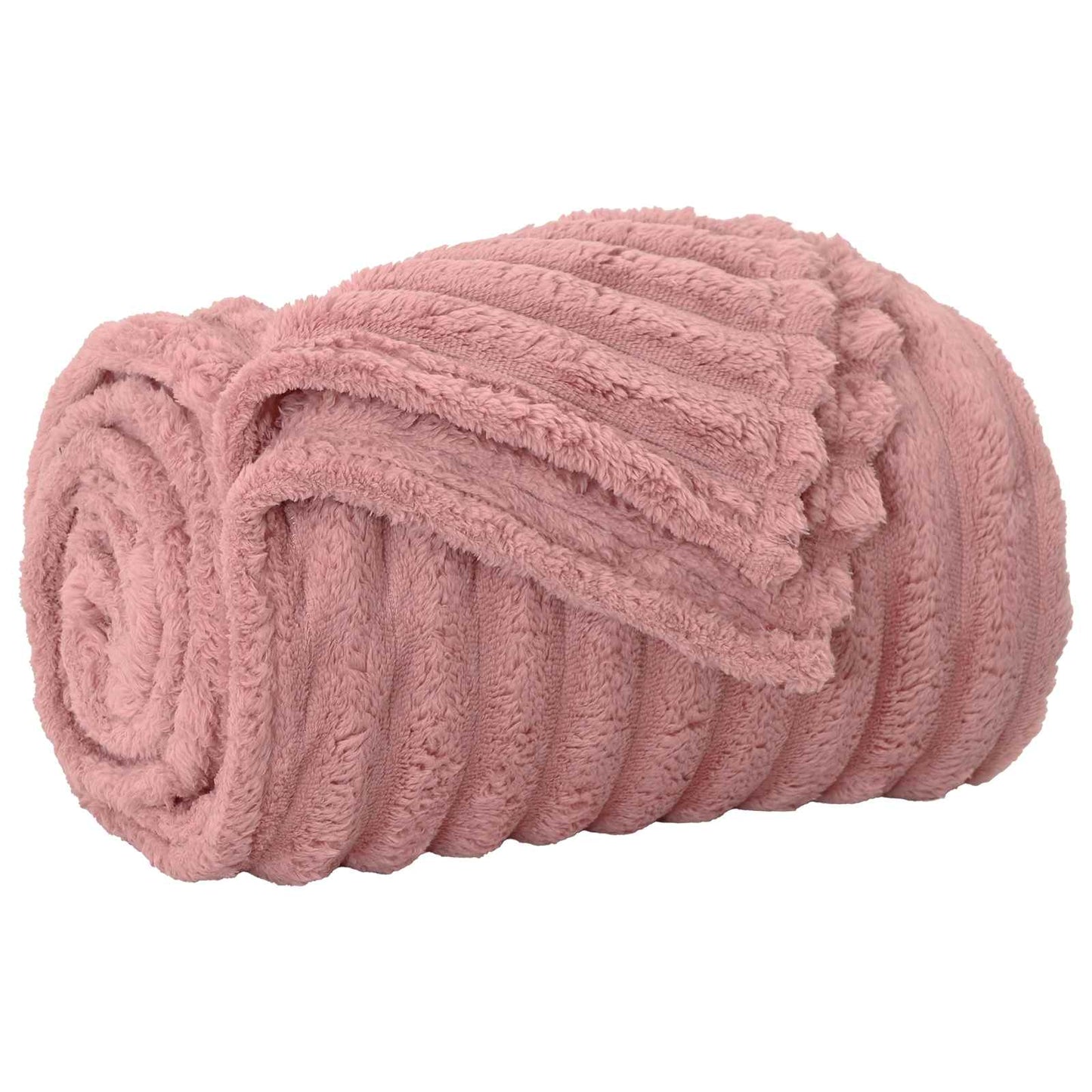 Kastepledd 6 pcs Rosa 240 x 220 cm Fleece vidaXL