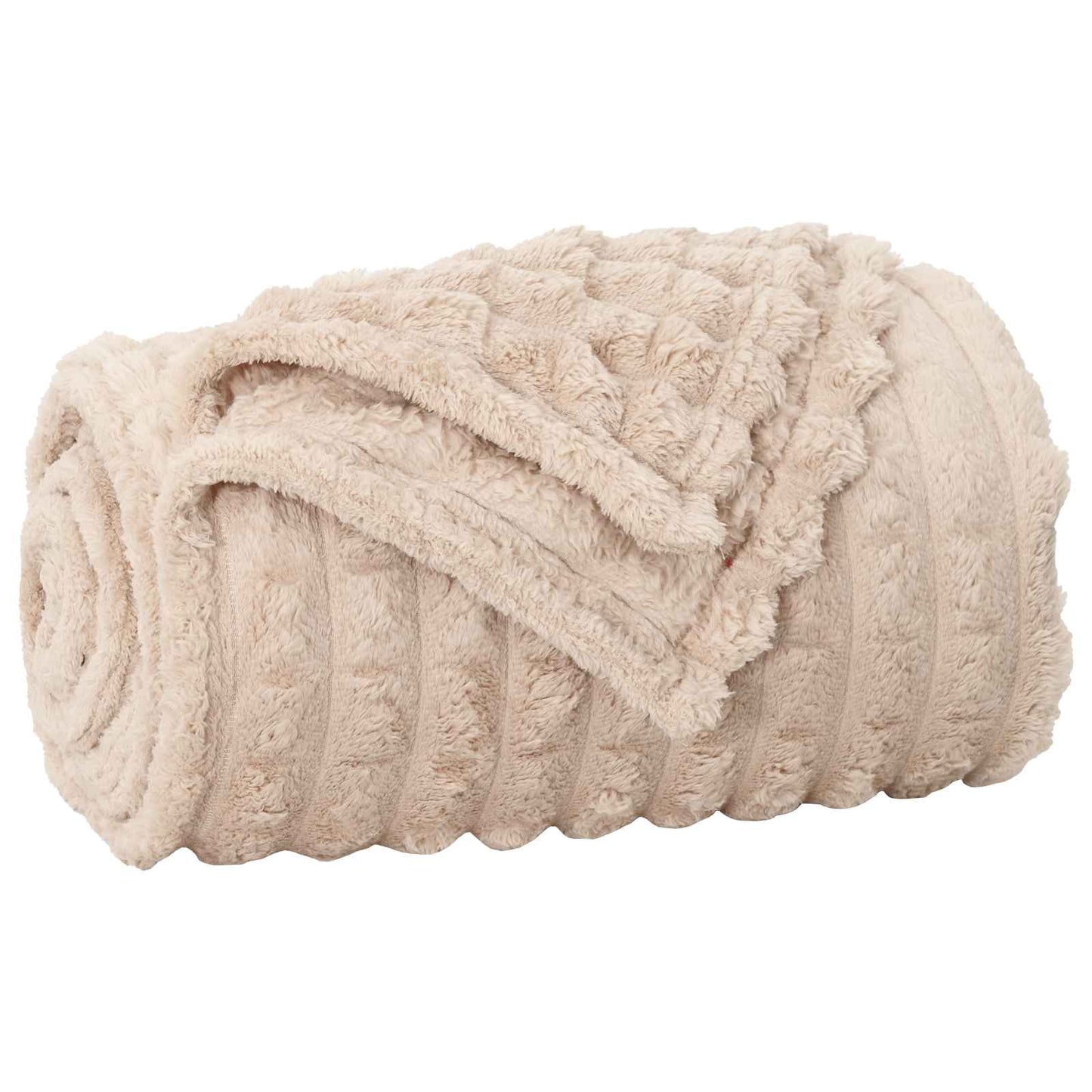 Kastteppe Beige 150 x 130 cm Fleece