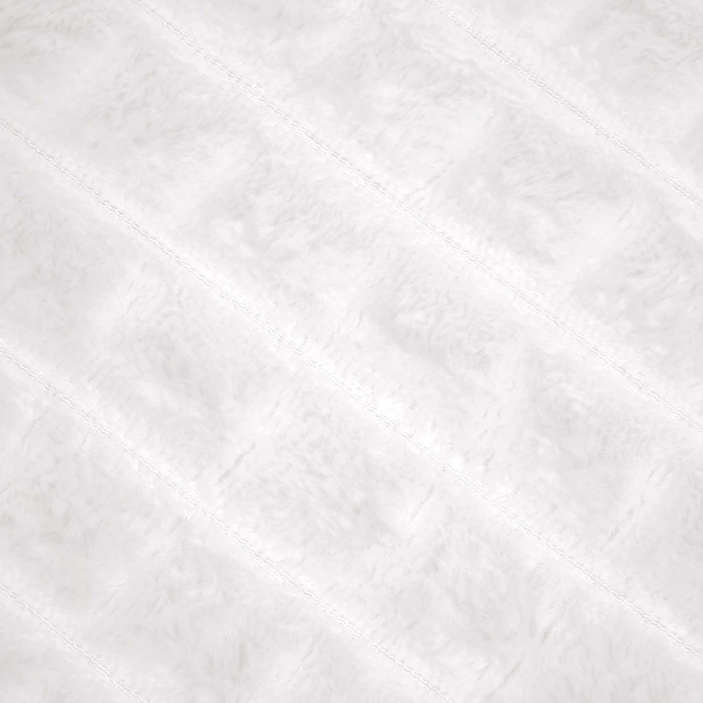 Kastteppe Hvit 240 x 220 cm Fleece