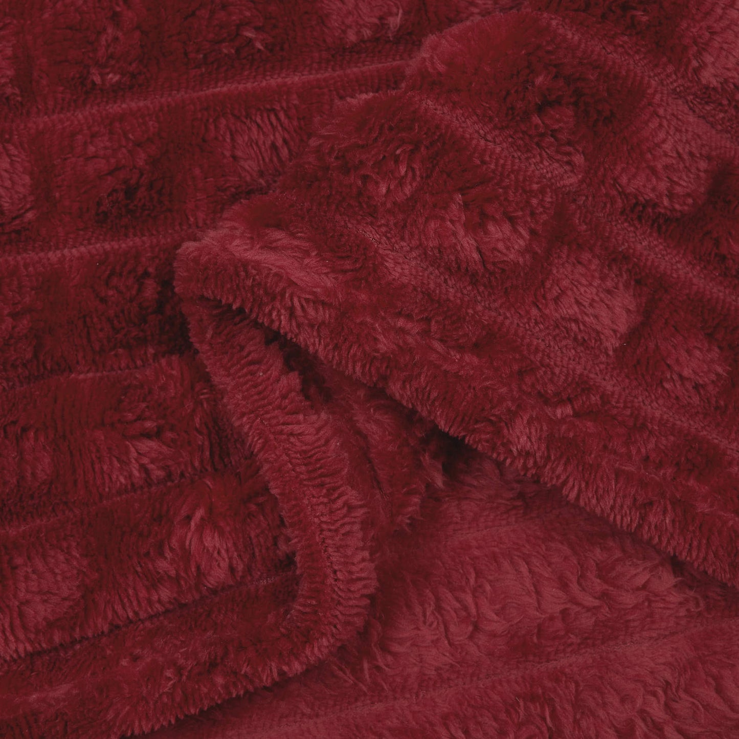 Kastteppe Bordeaux Rød 270 x 240 cm Fleece