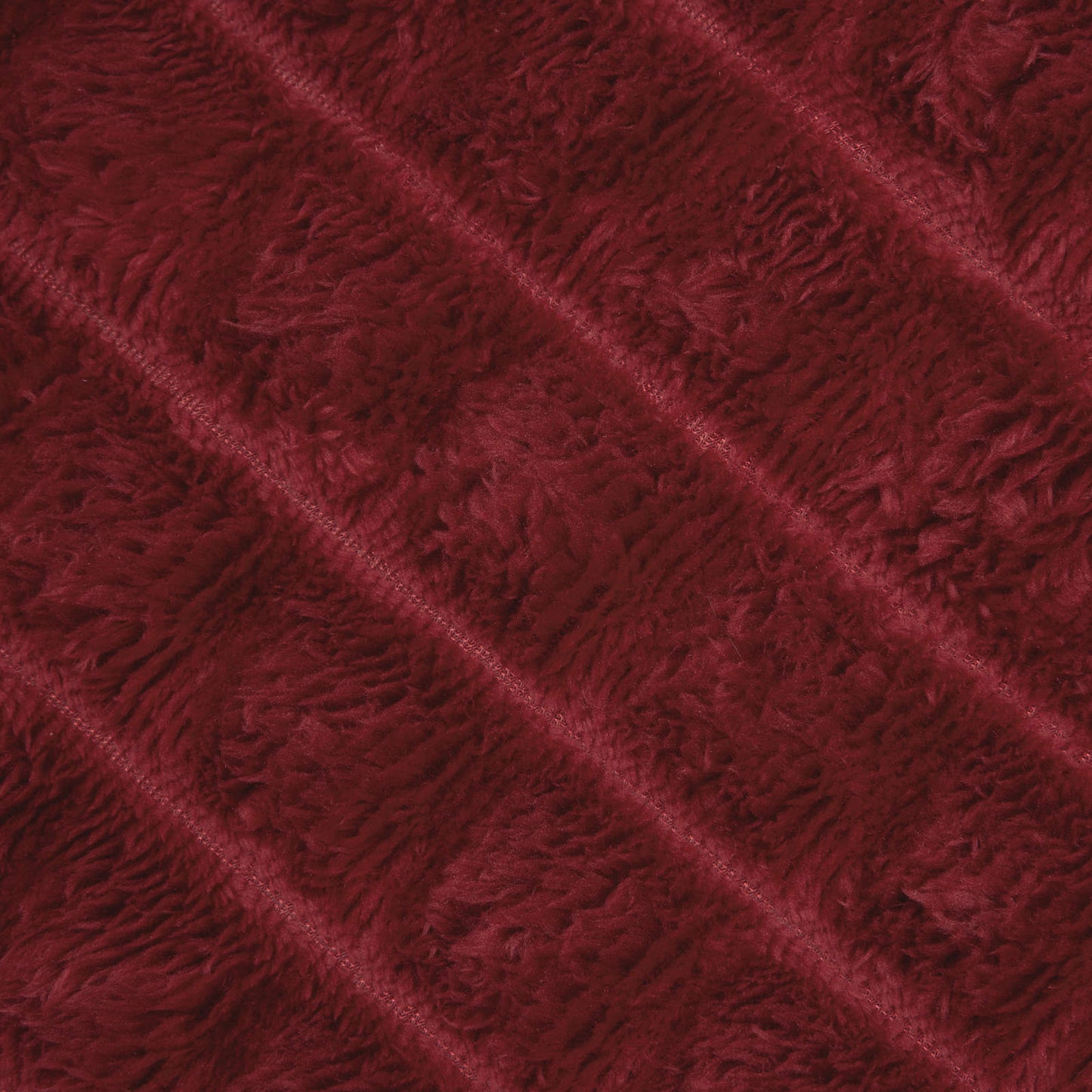 Kastteppe Bordeaux Rød 270 x 240 cm Fleece