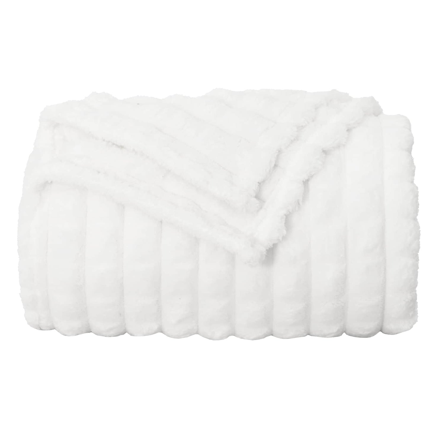 Kastepledd 6 pcs Hvit 150 x 130 cm Fleece