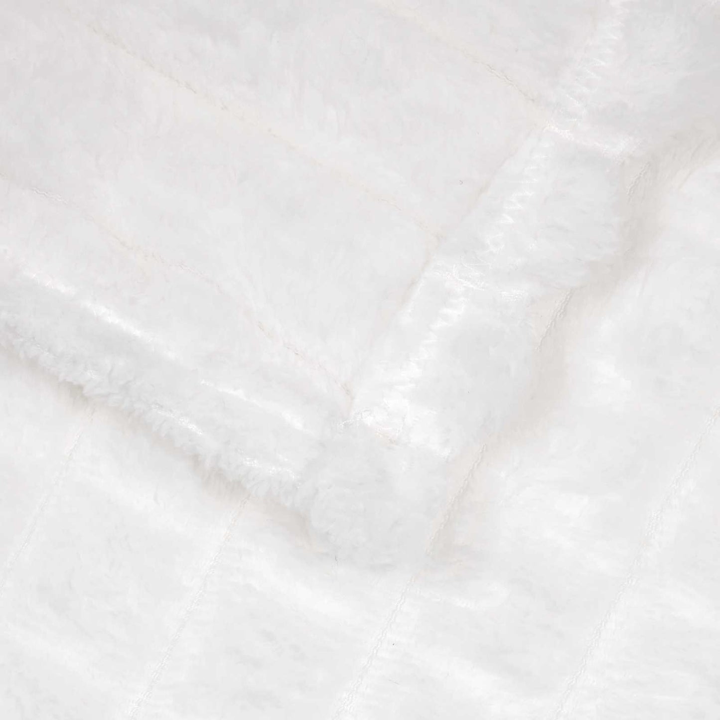 Kastepledd 6 pcs Hvit 200 x 150 cm Fleece