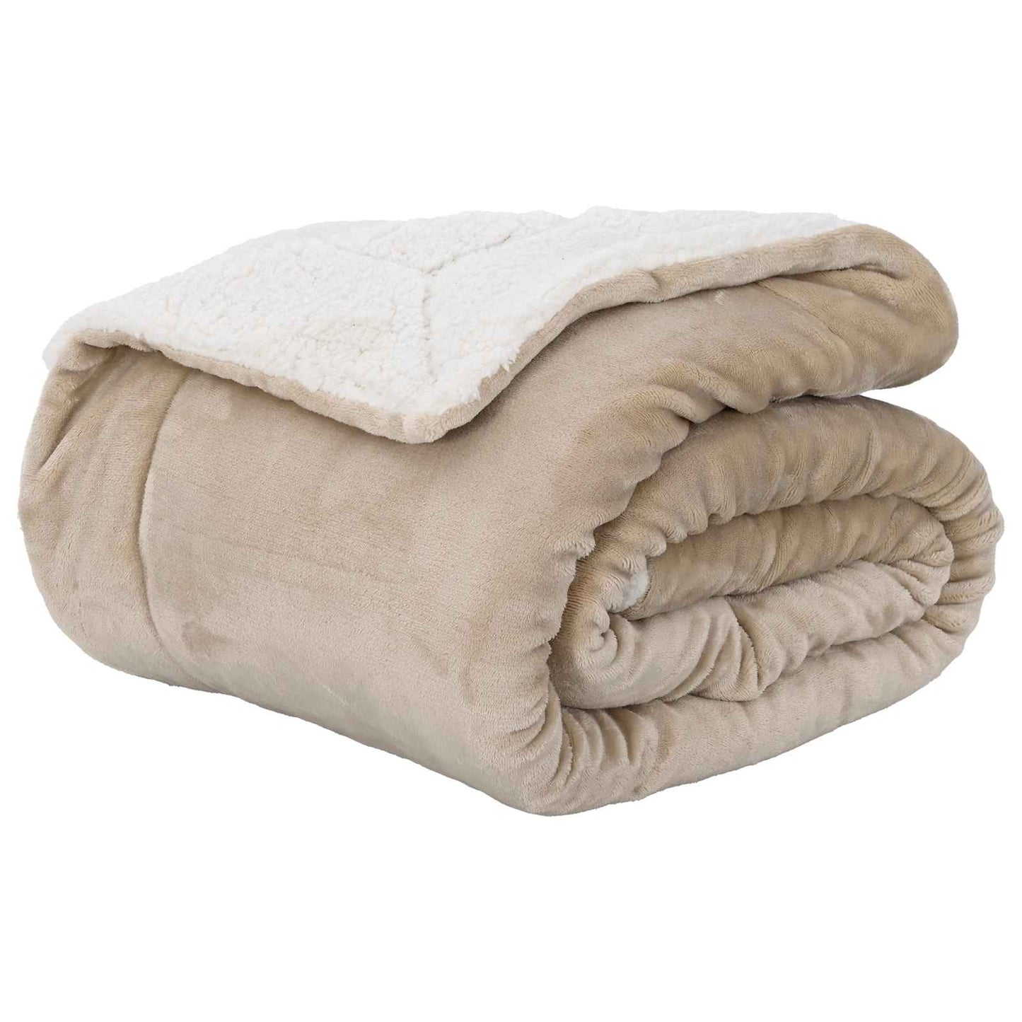 Kastteppe Beige 130 x 150 cm Fleece