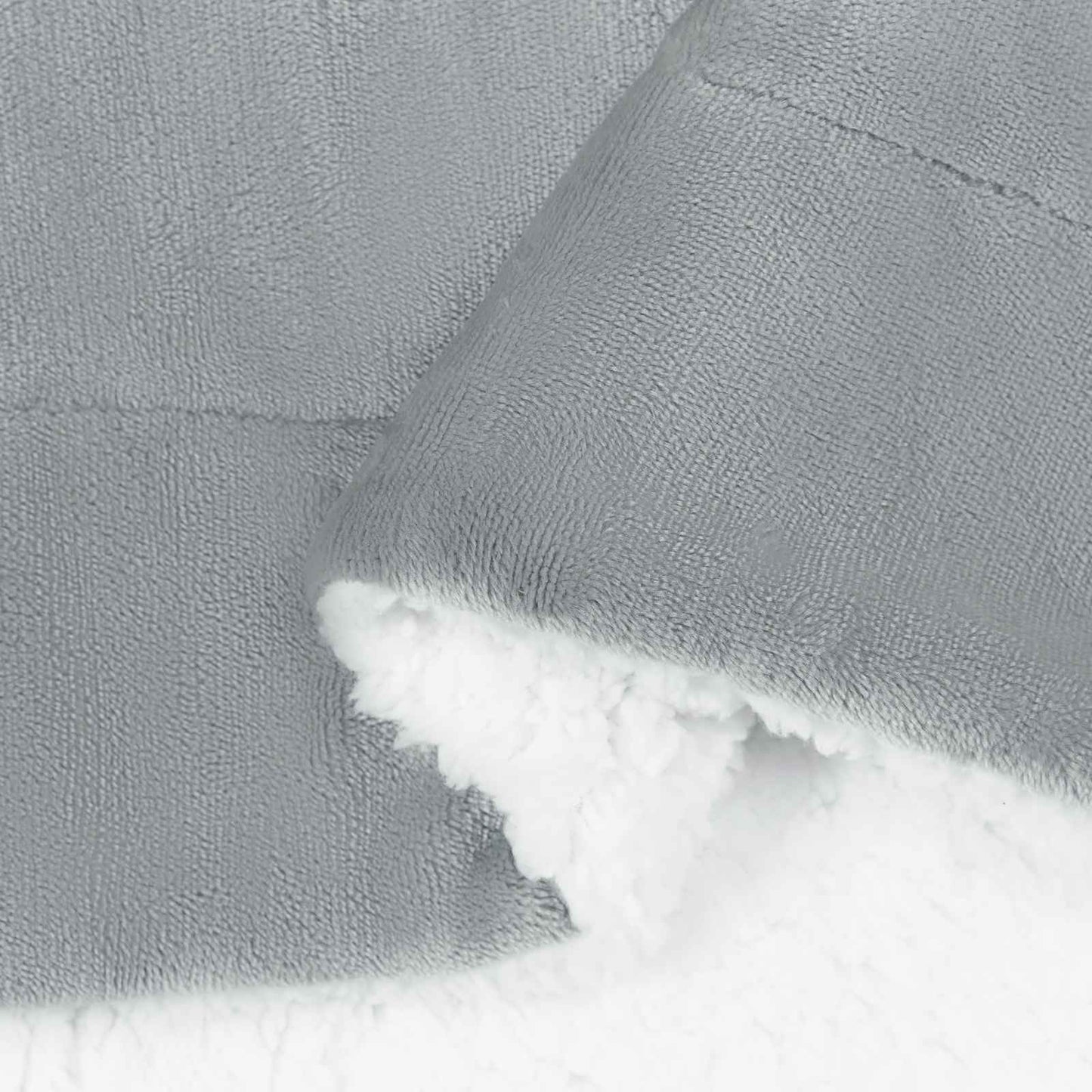 Kastteppe Grå 130 x 150 cm Fleece