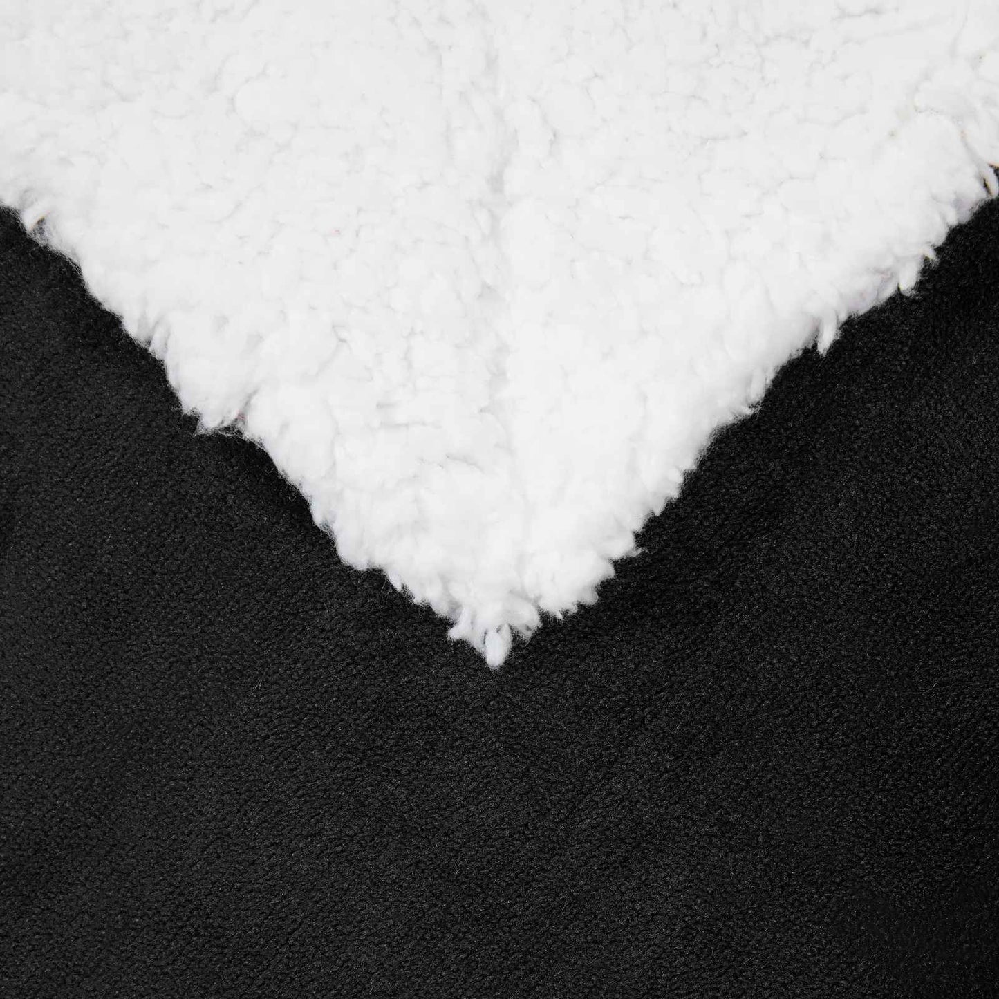 Kastteppe Svart 130 x 150 cm Fleece