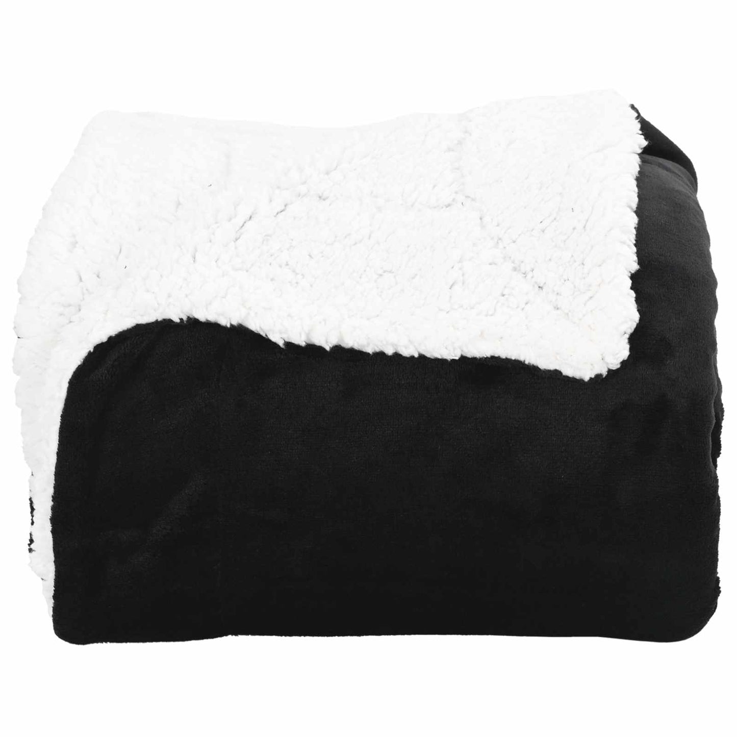 Kastteppe Svart 150 x 200 cm Fleece