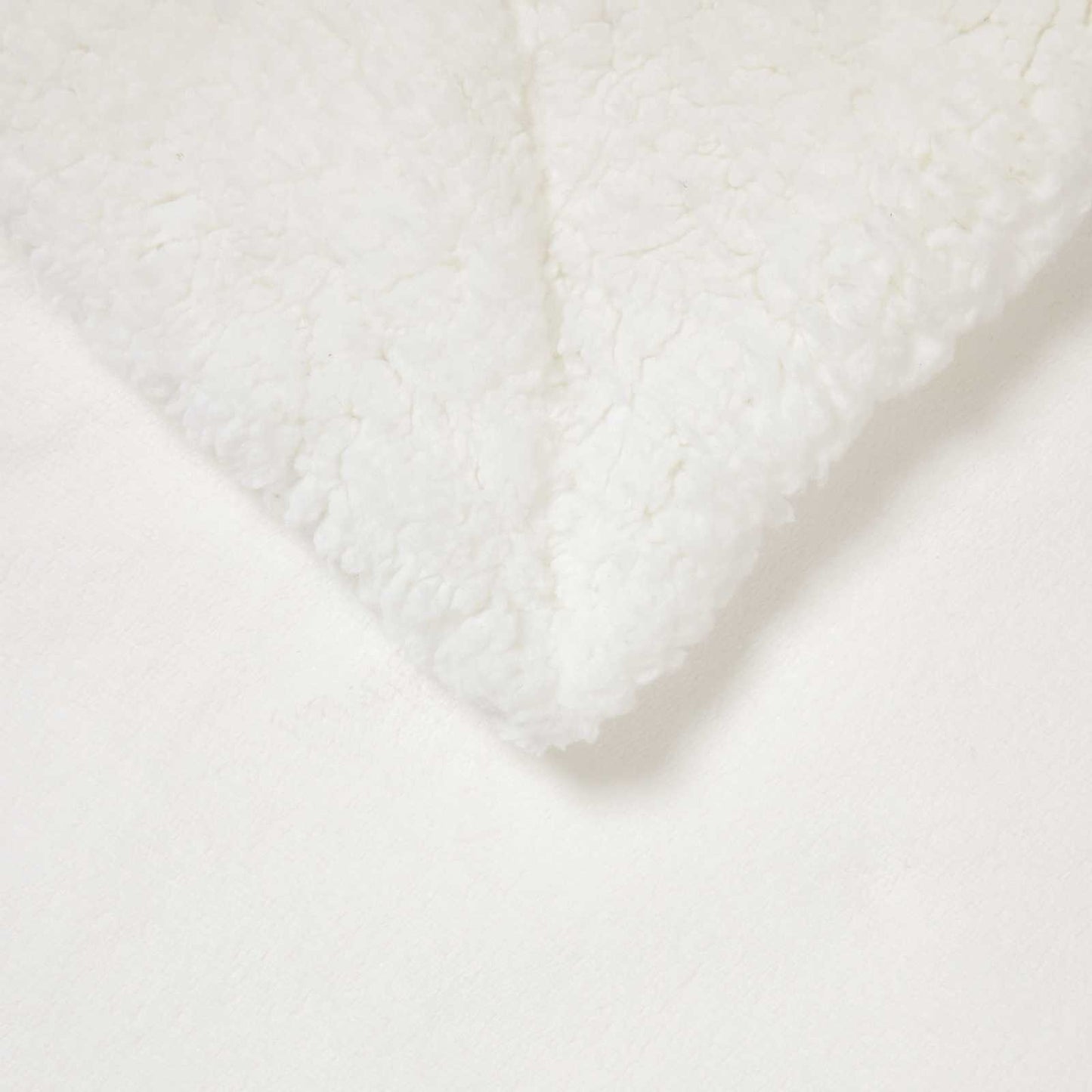 Kastteppe Hvit 130 x 150 cm Fleece