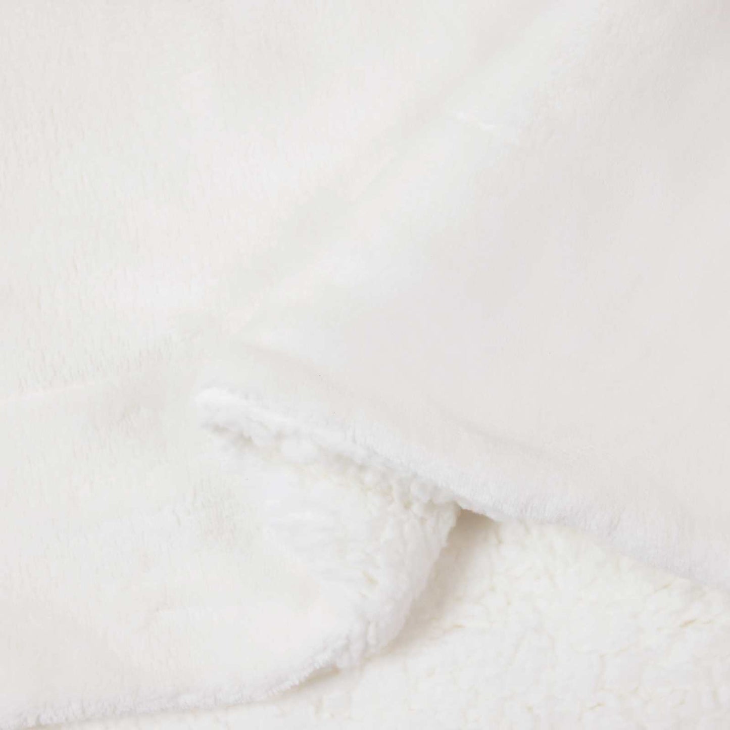 Kastteppe Hvit 240 x 270 cm Fleece